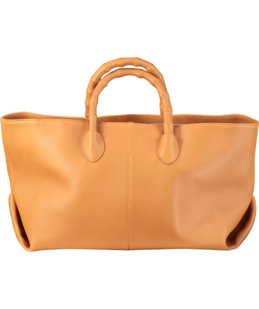 J.Mclaughlin Brown Melissa Leather Tote Bag One Size