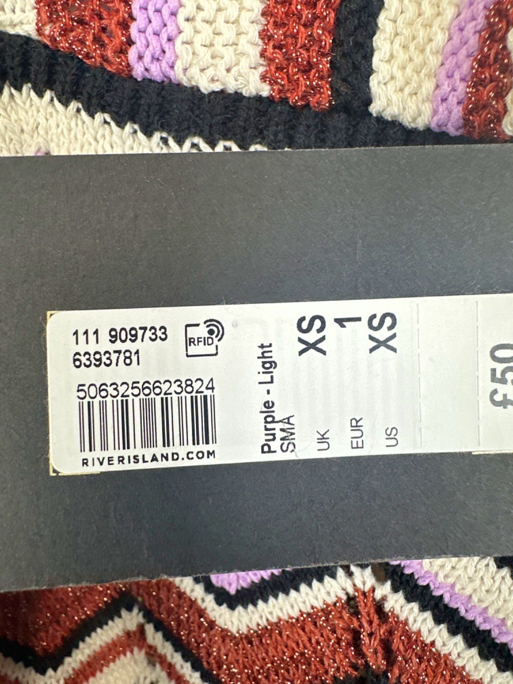 River Island Multicoloured Maxi Dress XS