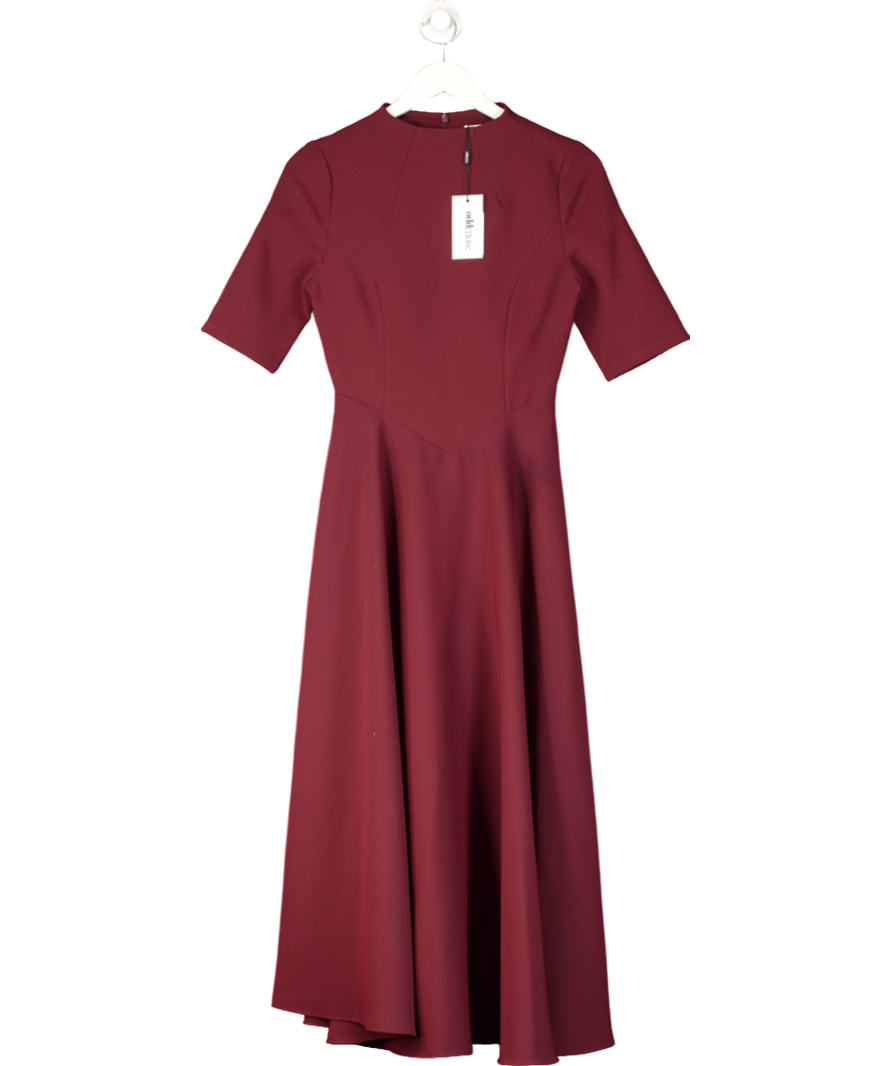 OddMuse Red The Ultimate Muse 3/4 Sleeve Midi Dress UK XS