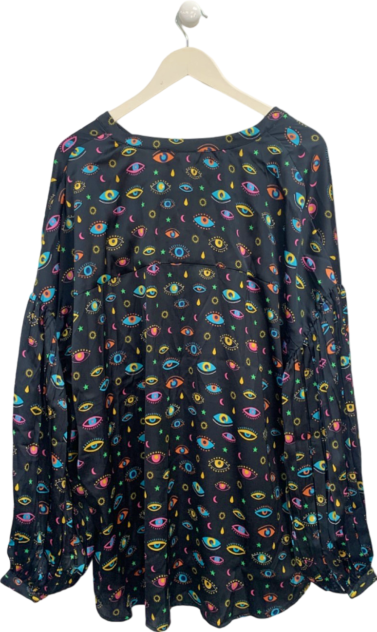 Constellation Black Eye Print Blouse UK XL