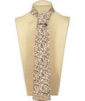 PRADA Beige Patterned 100% Silk Neck Tie