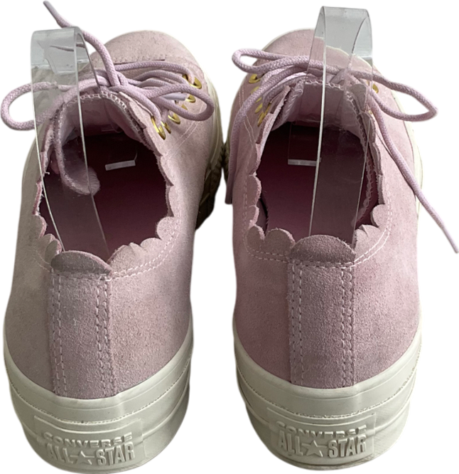 Converse Pink Scalloped Chuck Taylor Trainers UK 6 EU 39 👠