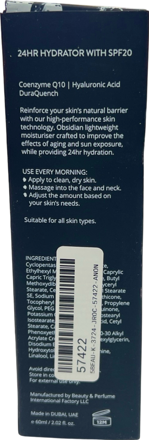 Obsidian Moisturiser SPF20  60ml