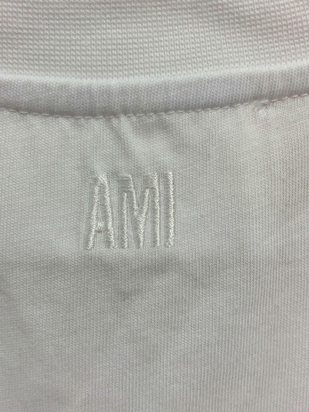 AMI White De Coeur T-Shirt UK S