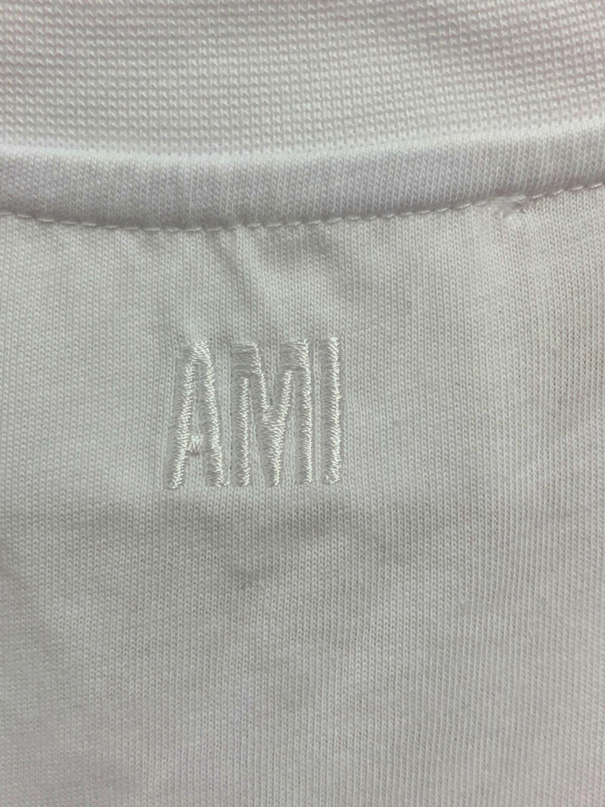 AMI White De Coeur T-Shirt UK S