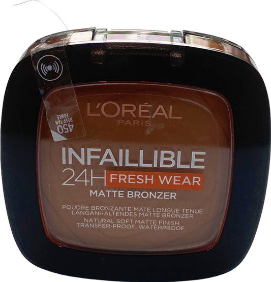 L'Oréal Infallible 24H Fresh Wear Matte Bronzer 450 Deep Tan