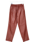 Joseph Brown Real Leather Loulou Cropped Straight Leg Trouser Fr38 UK 8