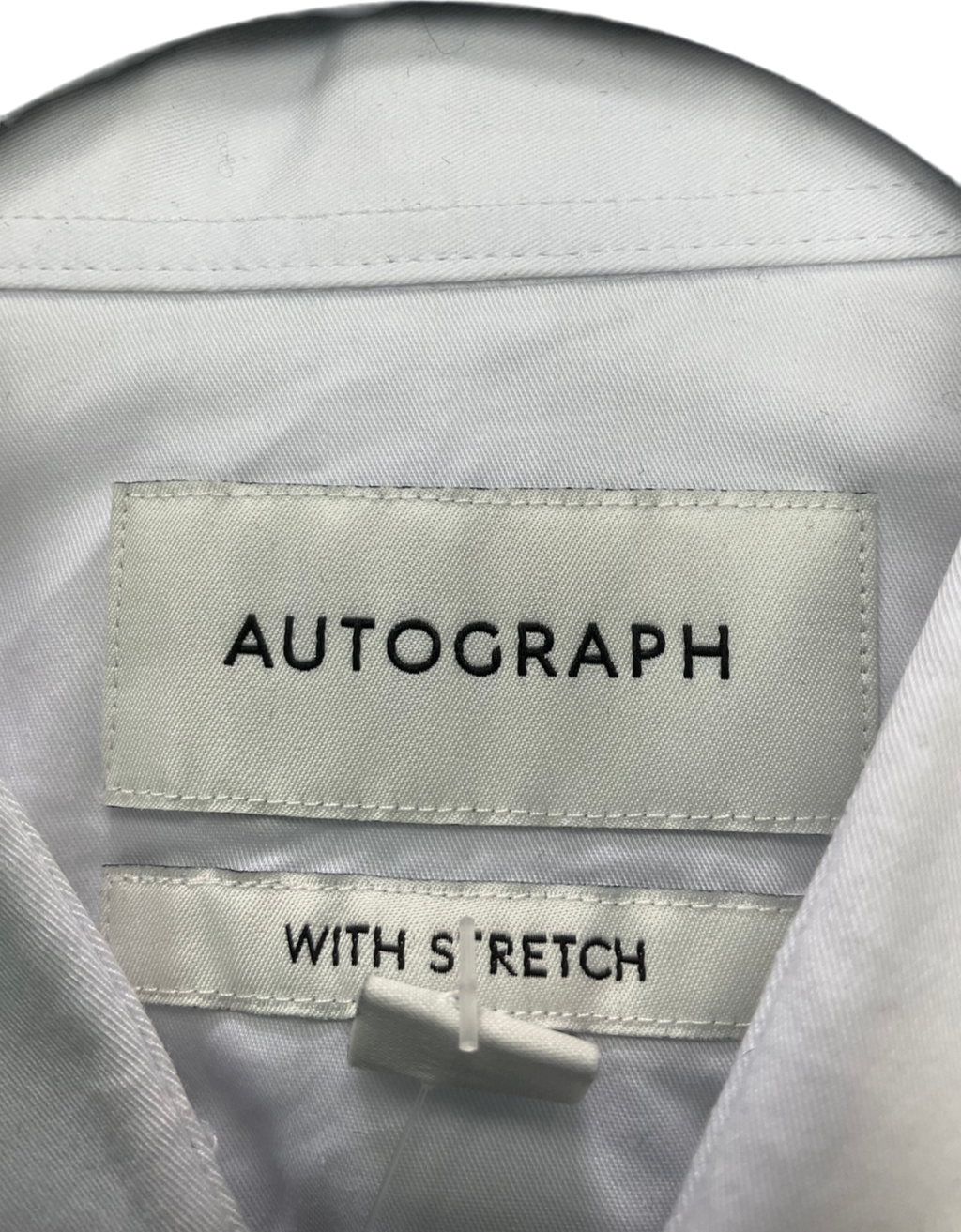 M&S White Cotton Blend Shirt UK S