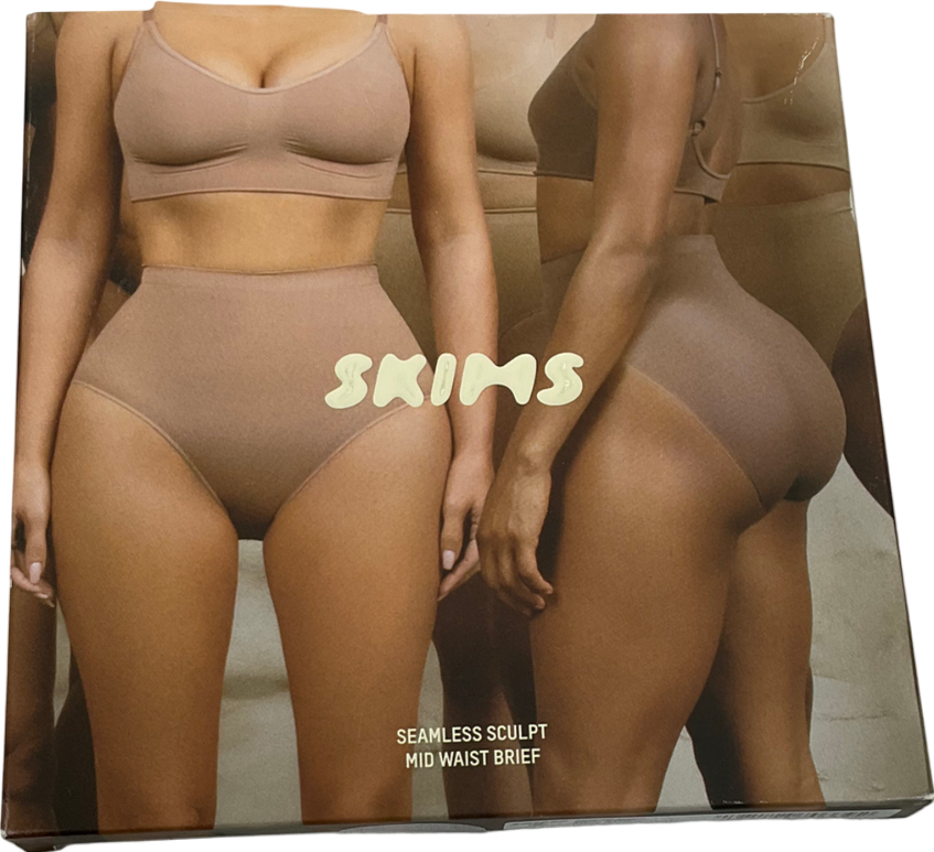 SKIMS Seamless Sculpt Mid Waist Brief - Sienna UK M