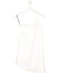 NBD White Asymmetric Strappy Mini Dress UK S