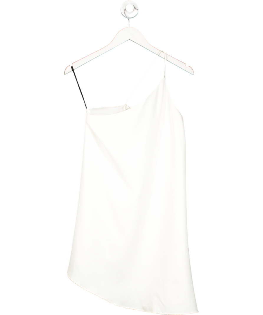 NBD White Asymmetric Strappy Mini Dress UK S
