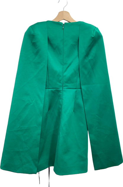 Lavish Alice Green Pearl Trimmed Cape Dress UK 6 Reliked