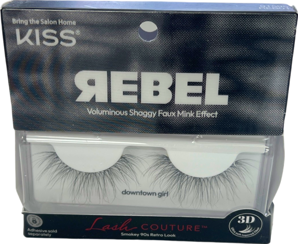 Kiss REBEL Voluminous Shaggy Faux Mink Effect Eyelashes Downtown Girl