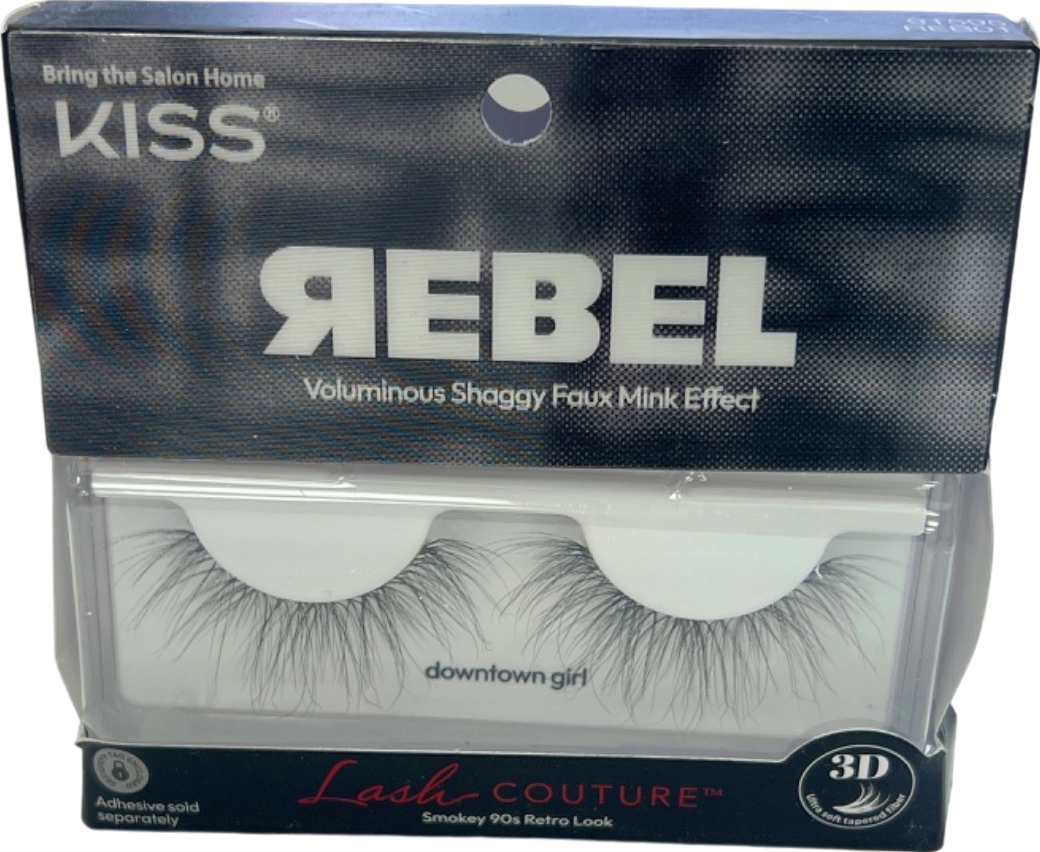 Kiss REBEL Voluminous Shaggy Faux Mink Effect Eyelashes Downtown Girl