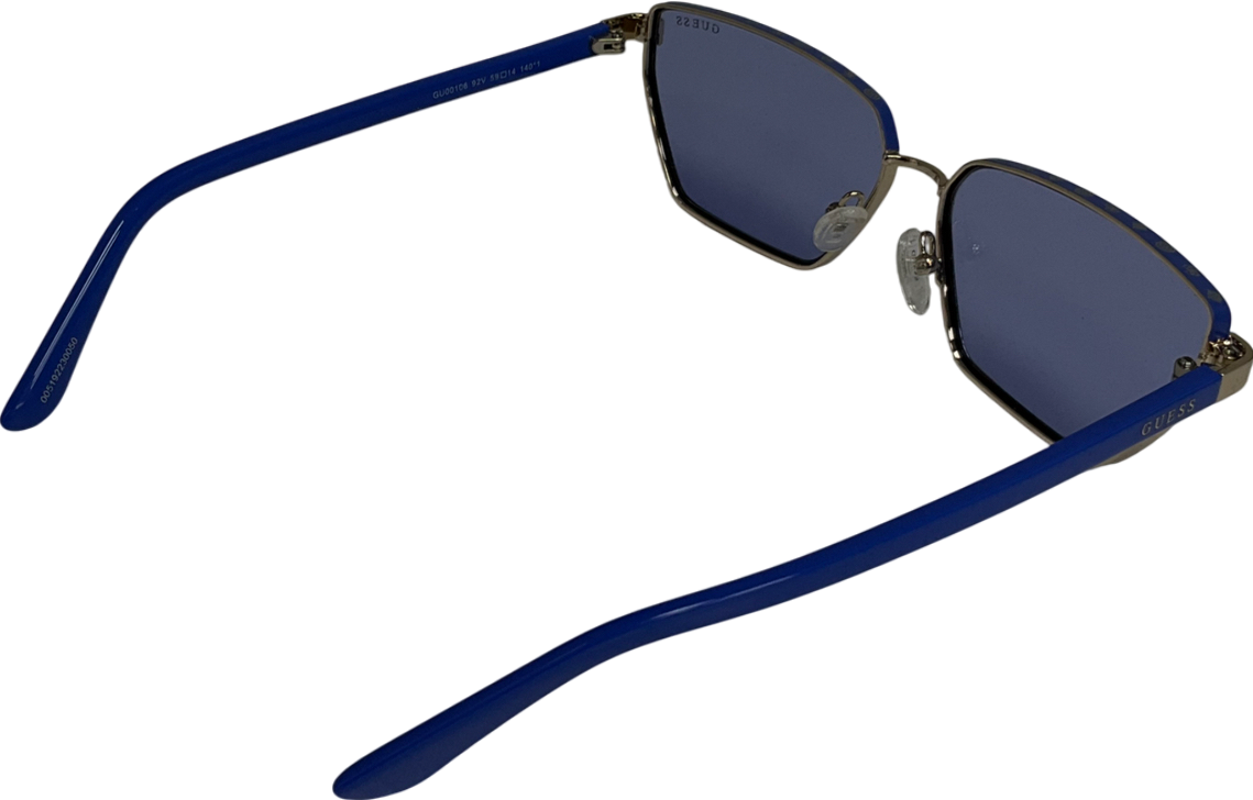 Guess Blue And Gold Sunglasses One Size