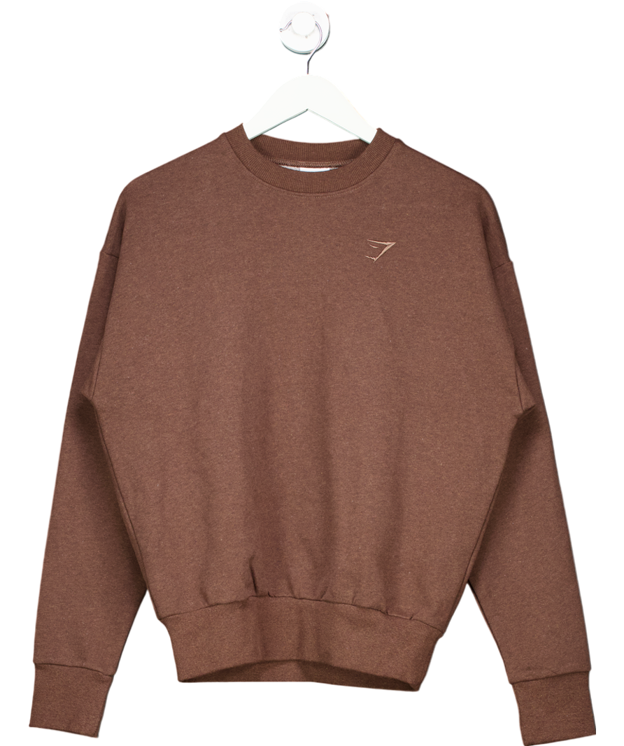 gymshark Brown Rest Day Sweater UK XS