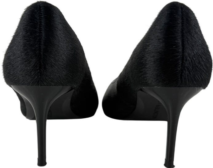 M&S x 16ARLINGTON Black  Pony Hair Stiletto Heels UK 5 EU 38 👠