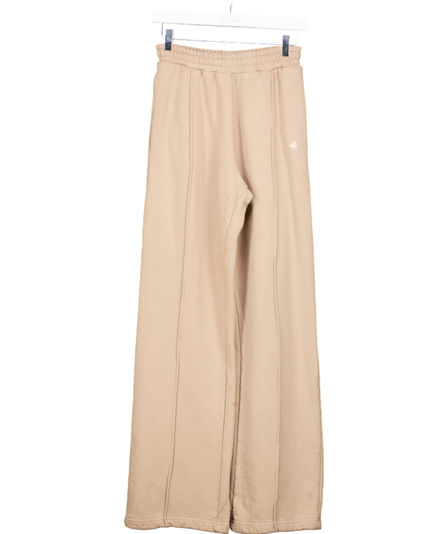 4th & Reckless Brown Mocha 4th Wide Leg Branded Joggers- Fergie UK S