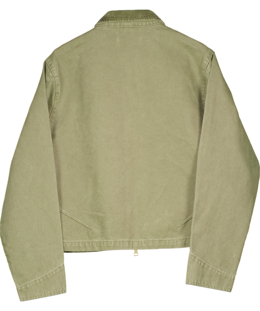 No Maintenance Green Canvas Mechanic Jacket UK M
