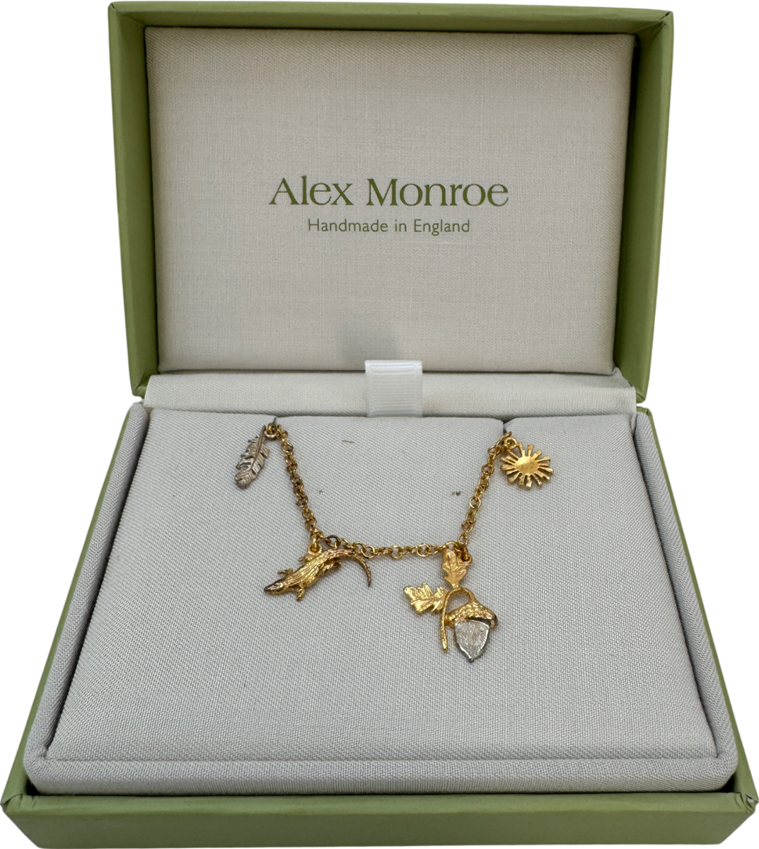 Alex Monroe Gold Peter Pan Adventure Charm Bracelet