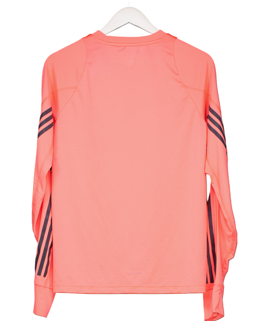 adidas Orange Reflective Running Top UK M