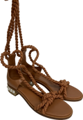 vero cuoio Brown Rope Tie Leather Sandal UK 3 EU 36 👠