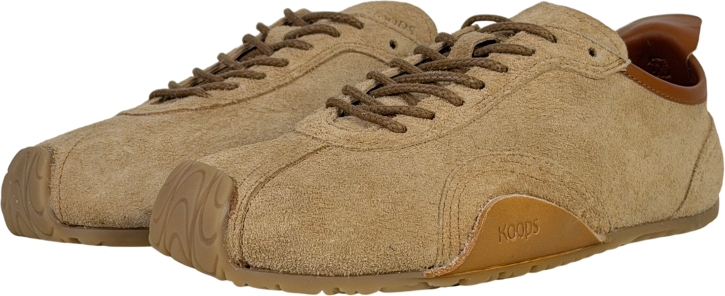 Koops Brown Zen Barefoot Suede Sneaker UK 4 EU 37 👠