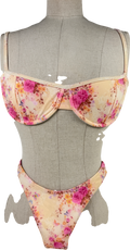 House of CB Multicoloured Antibes Floral Print Underwired Bikini UK S