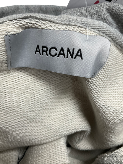 Arcana Grey Varsity Hoodie UK M