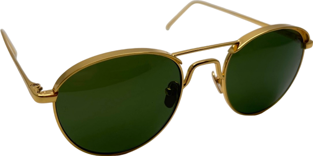 MaxMara Black Square Metal Frame Sunglasses