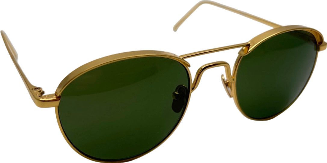 MaxMara Black Square Metal Frame Sunglasses