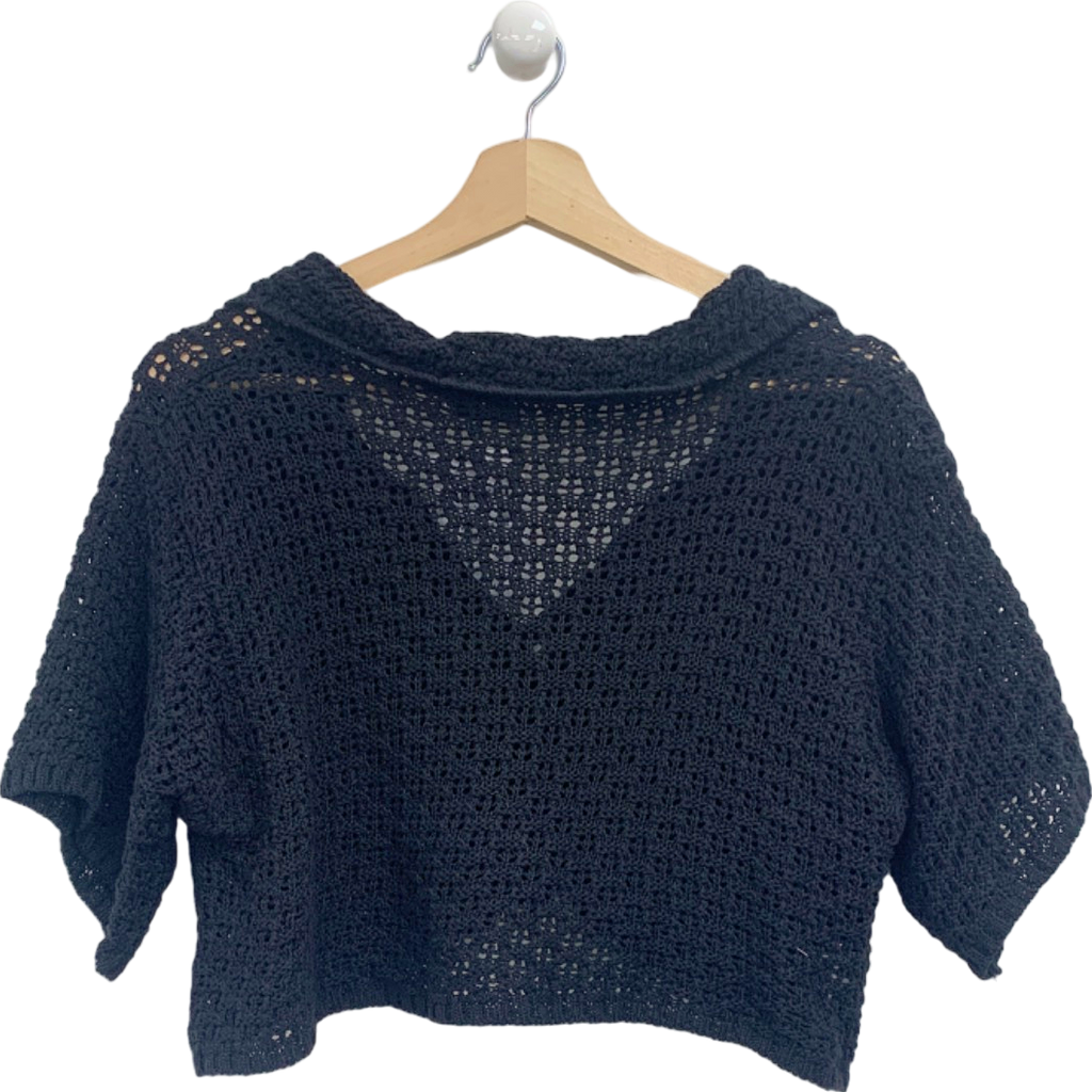 Jewel Boutique Black Knitted Cardigan UK S