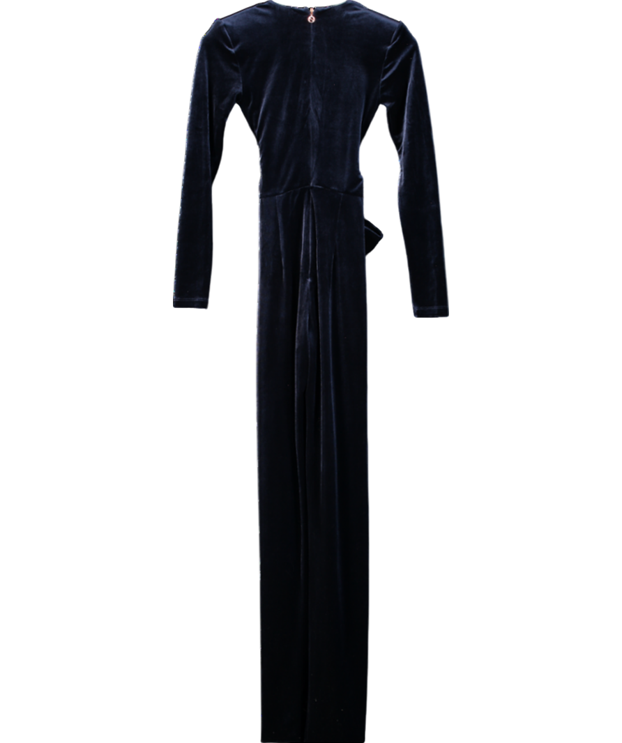 Nookie Blue Vamp Velvet Jumpsuit UK XS