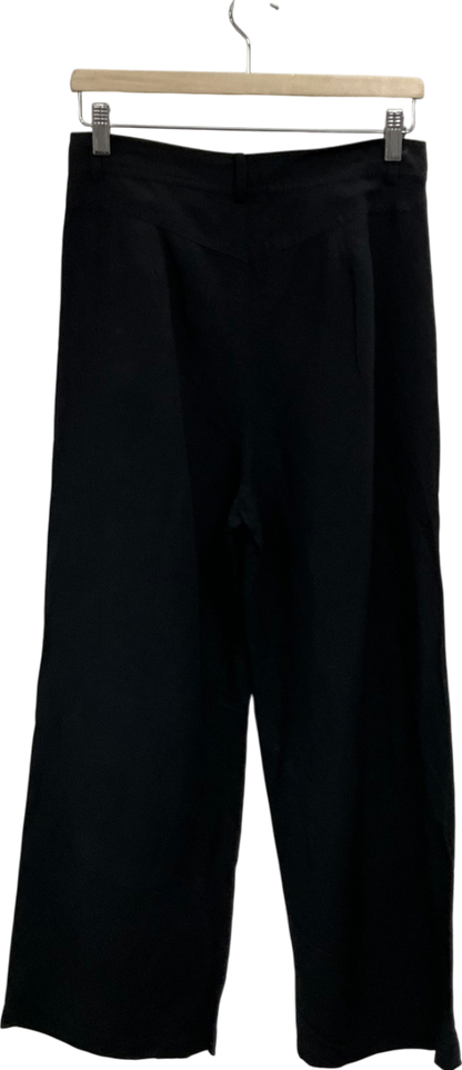 & Other Stories Black Relaxed Breezy Trousers UK 10