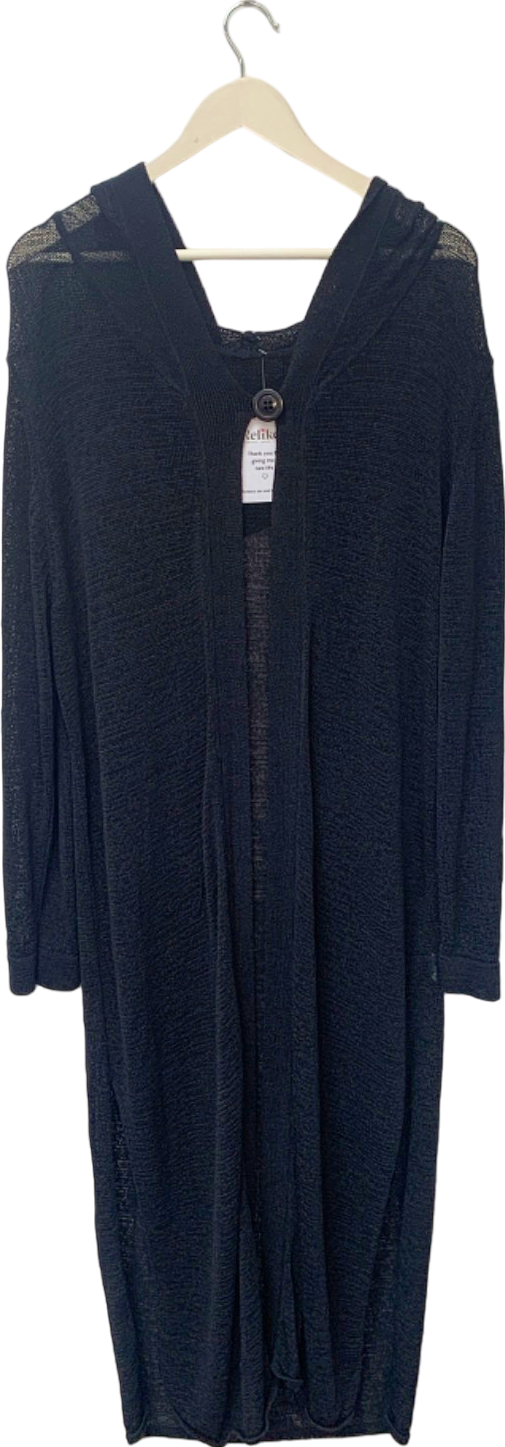 Aracdis Black Hooded Cardigan uk 22/24
