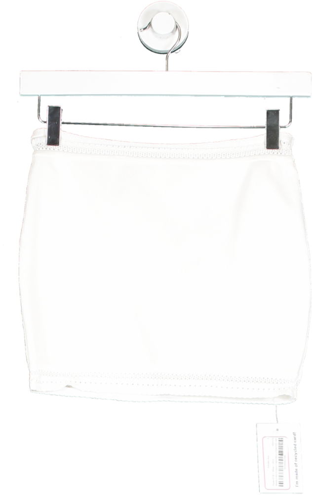 House of CB White Knit Mini Skirt UK S