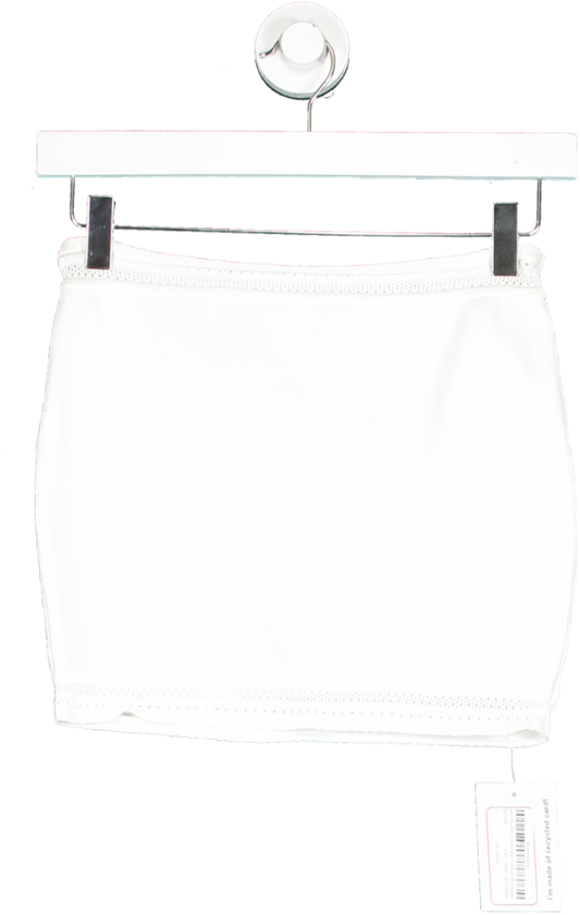 House of CB White Knit Mini Skirt UK S