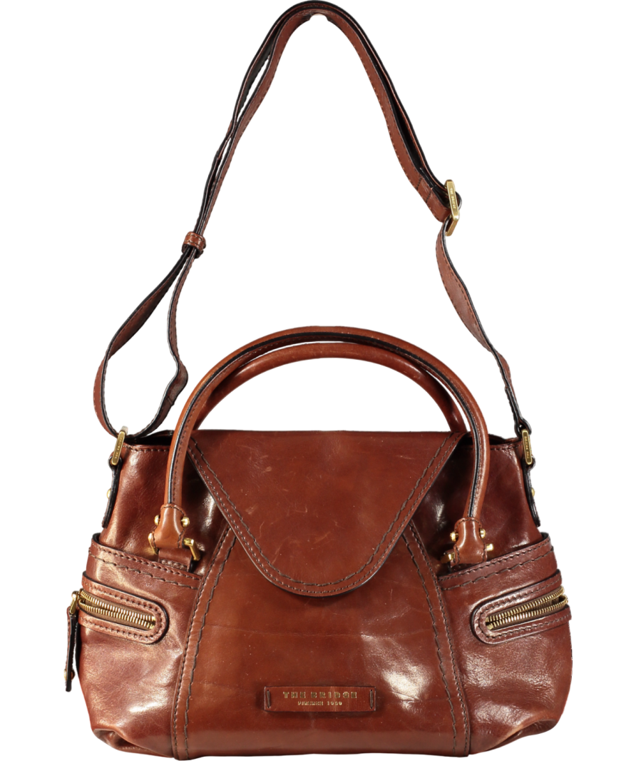 The Bridge Brown Leather Crossbody Bag