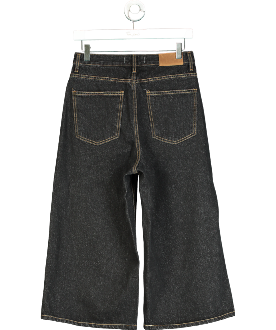 The Frankie Shop Black Mari Denim Bermuda Shorts UK M