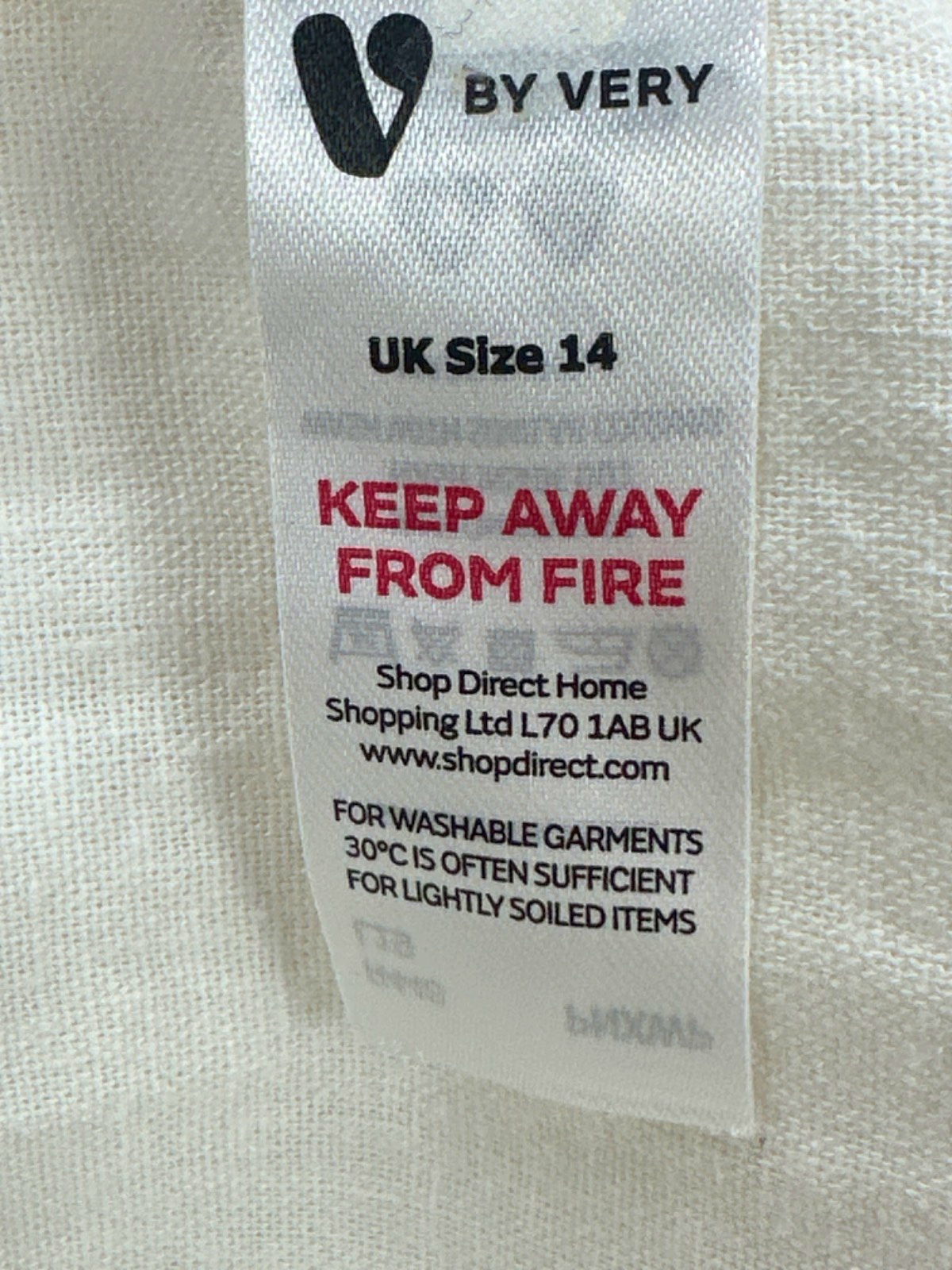 By Very White Smocked Midi Dress UK 14