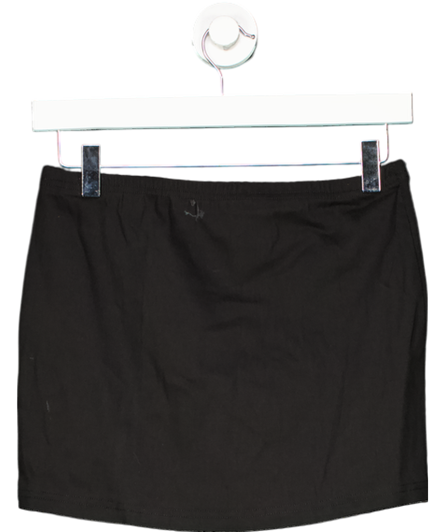 Black Stretch Mini Skirt UK M