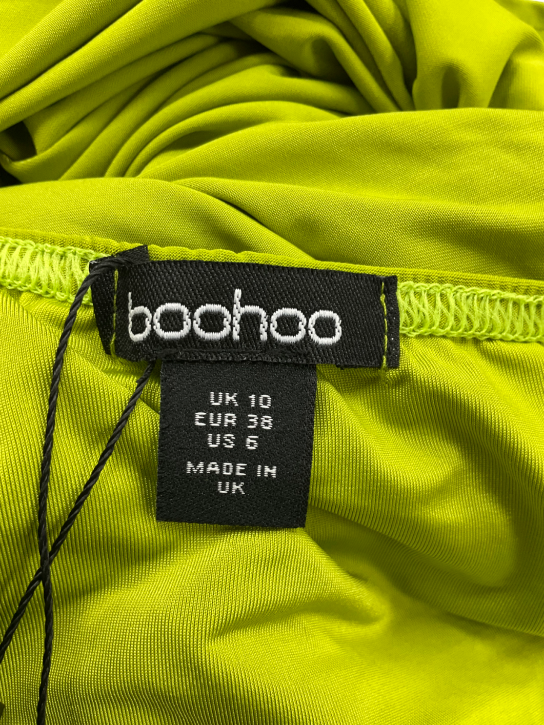 boohoo Green Molly Smith Cut Out Trim Detail Maxi Dress UK 10