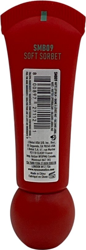 NYX Smushy, Matte Lip Balm, Soft Diffused Colour Soft Sorbet 8ml