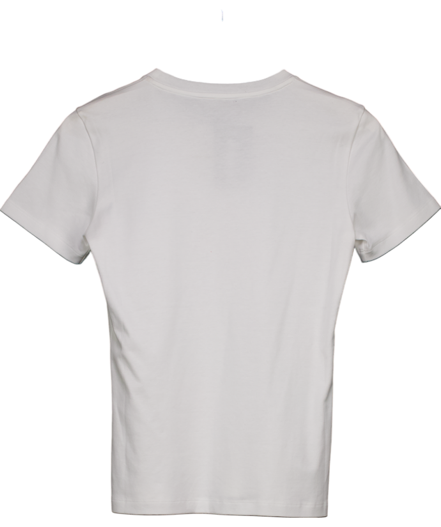 Louis Vuitton White / Gold Lv World Tour Stamp T-shirt UK XS