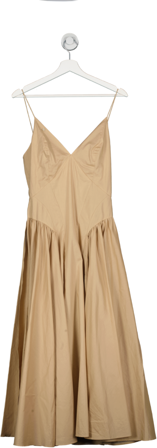 TOVE Beige Solene Organic Cotton Dress UK S