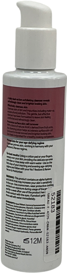 No7 Restore & Renew Dual Action Cleansing Lotion 200ml