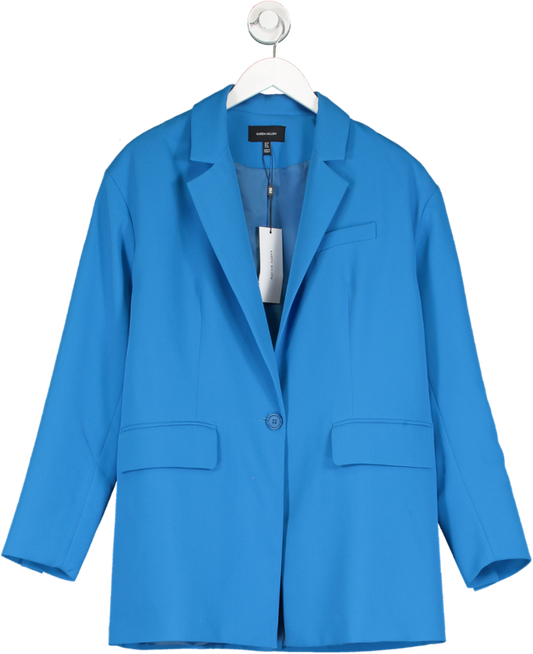 Karen Millen Blue Limited Edition Oversize Soft Tailored Jacket UK 10