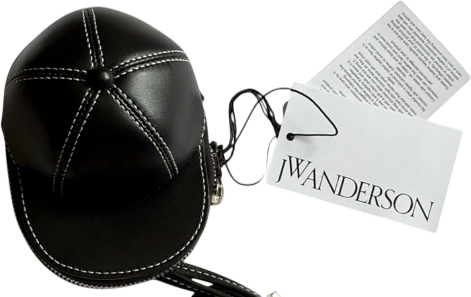 JW ANDERSON  Bag  - Black Leather Nano Cap Cross-body