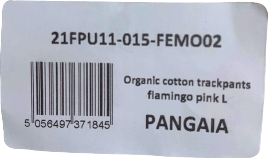 PANGAIA FLAMINGO PINK 365 Signature ORGANIC COTTON Track Pants UK L