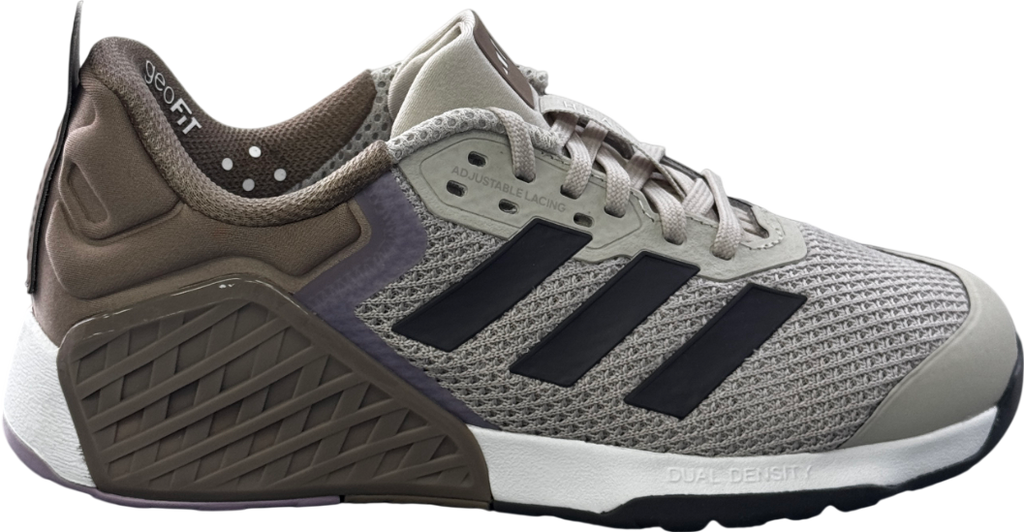 ADIDAS Beige Dropset 3 Running Shoes, Wonalu/grey UK 5 EU 38 👠